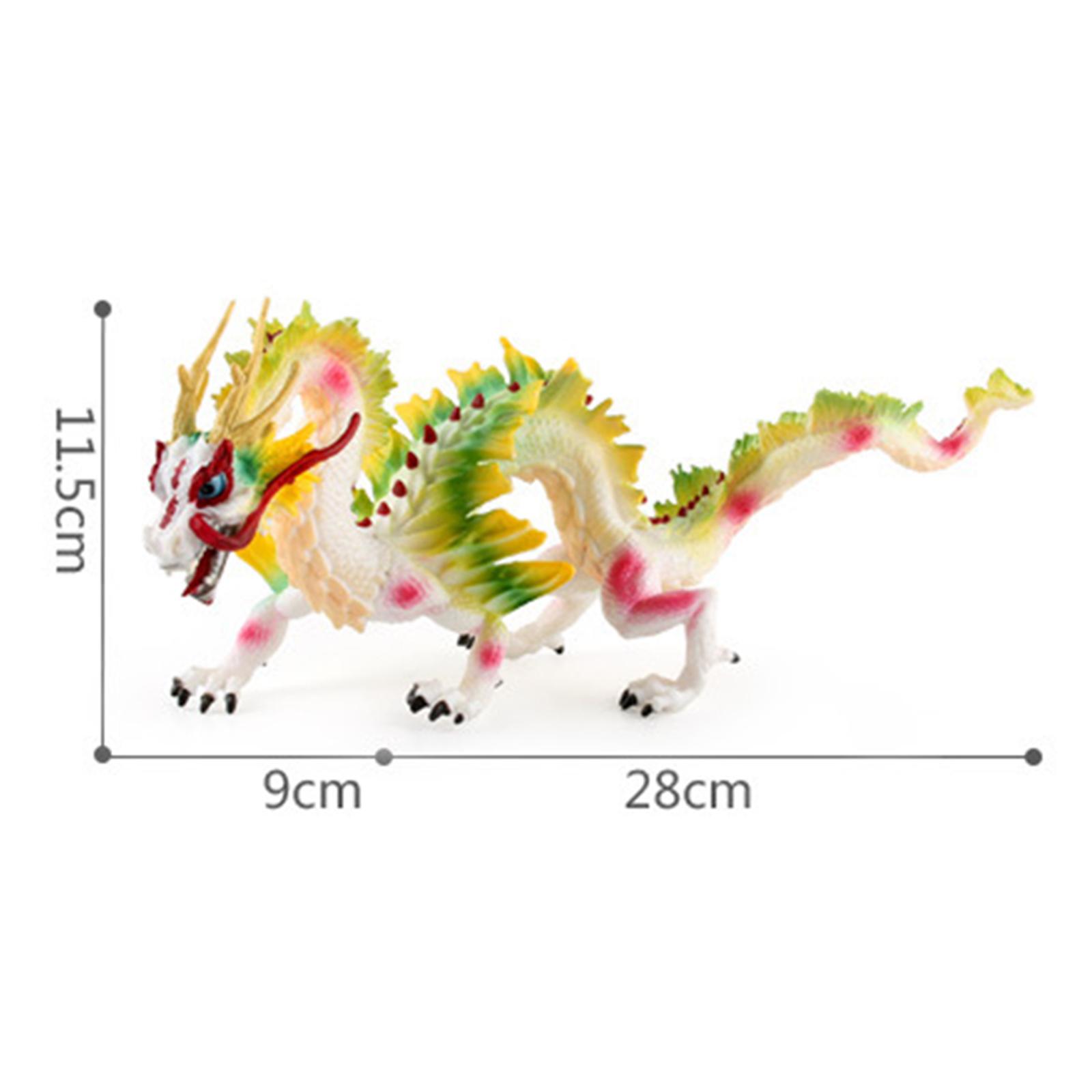 Plastic Chinese Dragon Toy Educational Prop Animal Model for Birthday Gift
