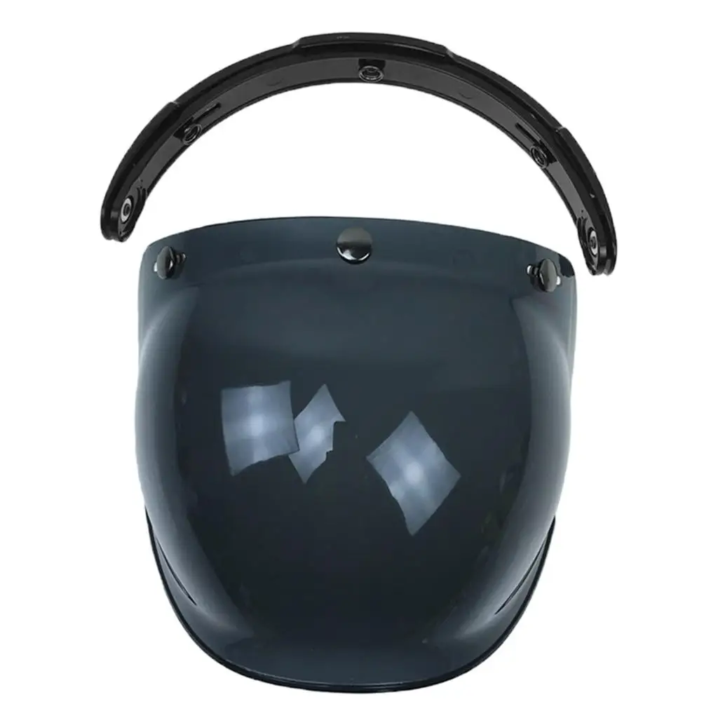 Open Face Helmet Visor Motorcycle Helmet Bubble Visor Up Lens