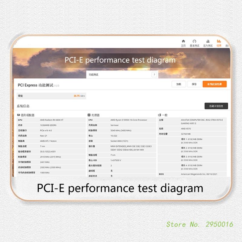 Pcie 4.0 16x riser cabo de extensão