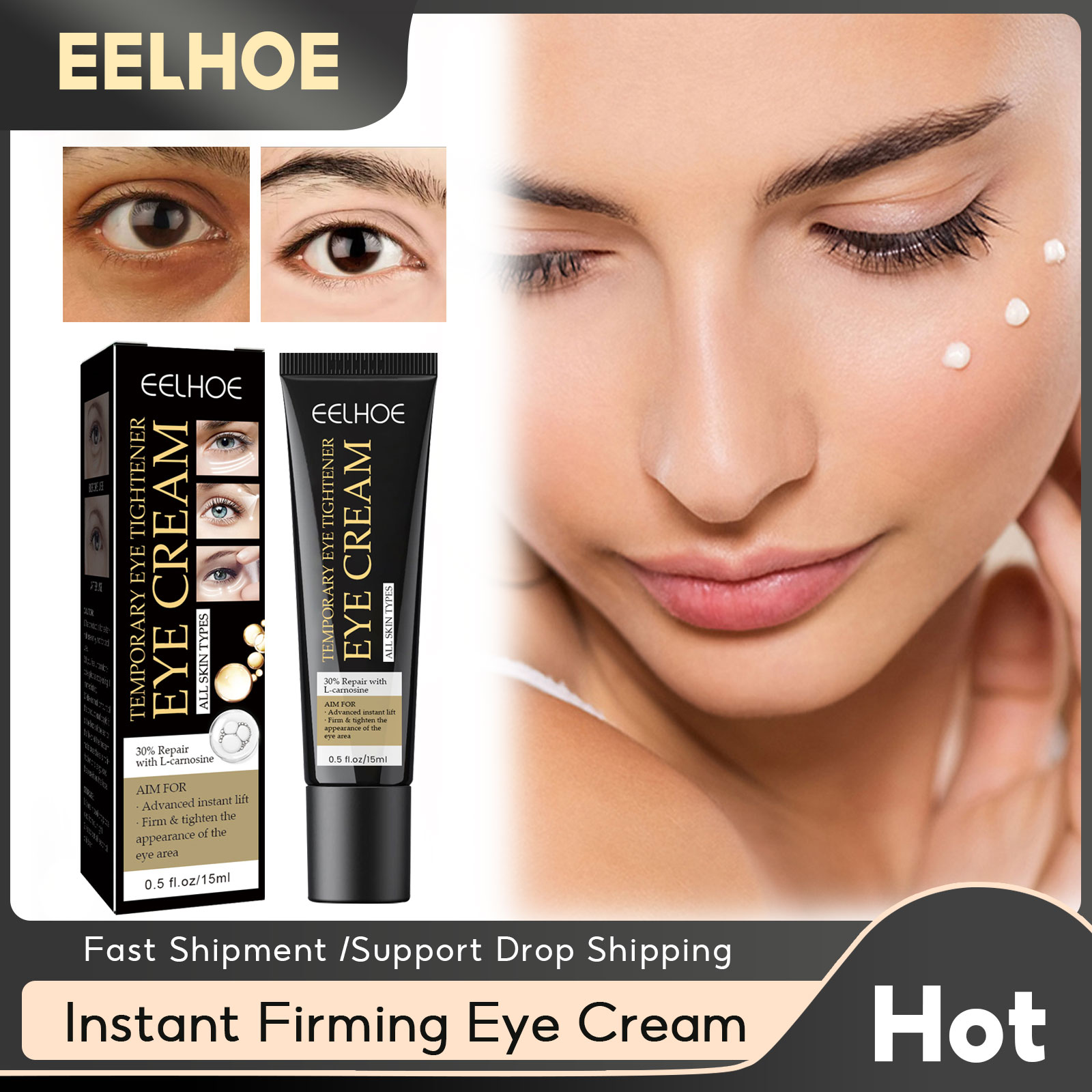 Best of Eelhoe Eye Cream Anti Wrinkle Dark Circle Eye Bags Reduce Puffiness Lifting Fine Lines Moisturizing Instant Firming Eye Cream Reviews & Tips