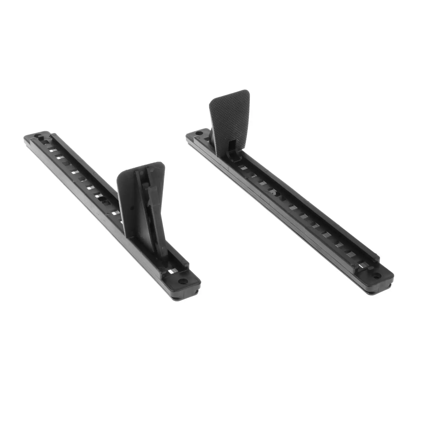 Kayak Foot Pegs Easy to Install Set of 2 Replacement Nylon with Lock 15 Inches Kayak Accessories Black Foot Rest Pedals