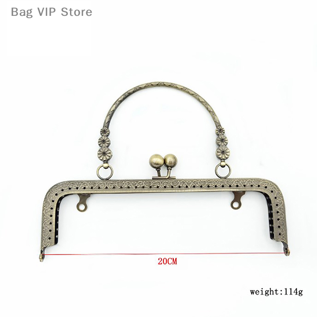 Set 5 Telai Metallici Per Borse Fai Da Te, Con Chiusura A Scatto, Per Portamonete E Pochette