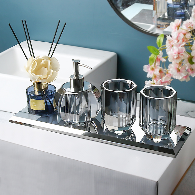 Glass Bathroom Set Image 10