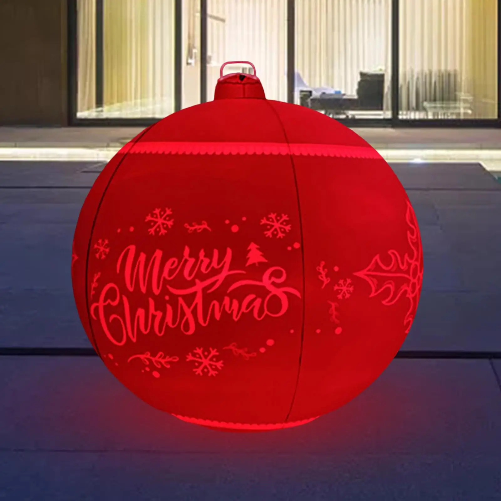 LED Christmas Inflatable Ball Light Ornament for Party Prop Home Decor