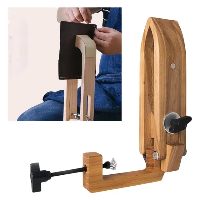 Wood Leathercraft Hand Stitching Pony Leather Craft Lacing Sewing DIY Table  Desktop Portable Pony Horse Clamp Stitching Tools