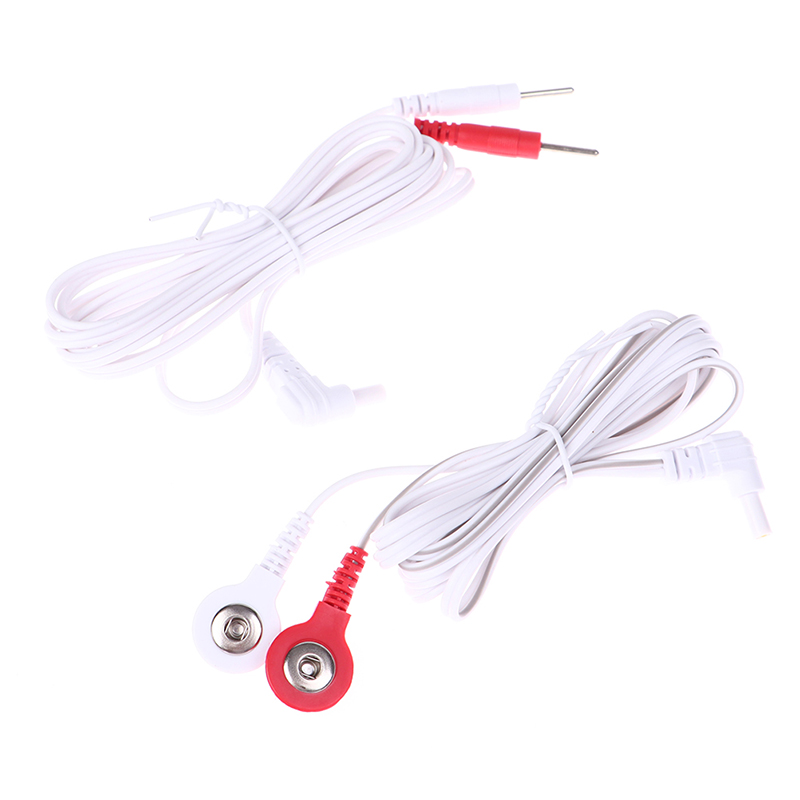 Best of 1 / 2PC Massage Relaxation 2 / 4Buttons Electrotherapy Electrode Lead Electric Shock Wires Cable For Tens Massager Connection Cable Reviews & Tips - Image 5