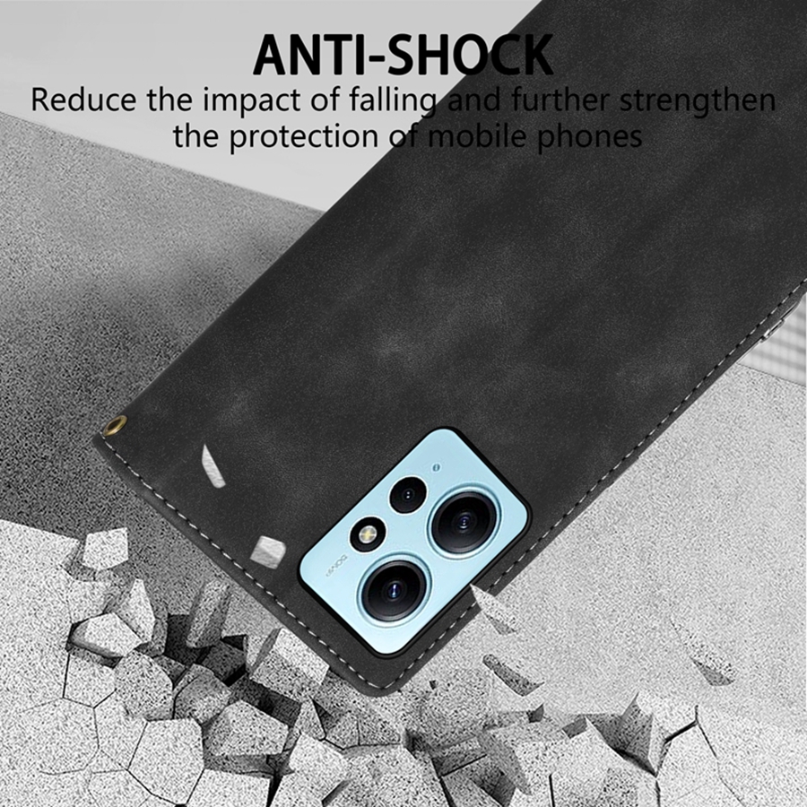 Brieftasche Haut-freundliche Karte Slot Stand Magnetische Flip Leder Fall Für Xiaomi Redmi Hinweis 12S 12 Pro plus 11 Pro 11S 10S 9S 8T 7 5 – Detail 8