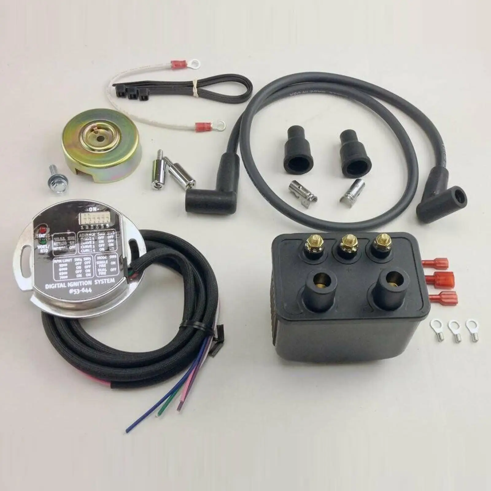 Single Fire Programmable Ignition Kit Accessory Replaces for Harley Shovelhead Sportst Repair Part Easy to Install Quality