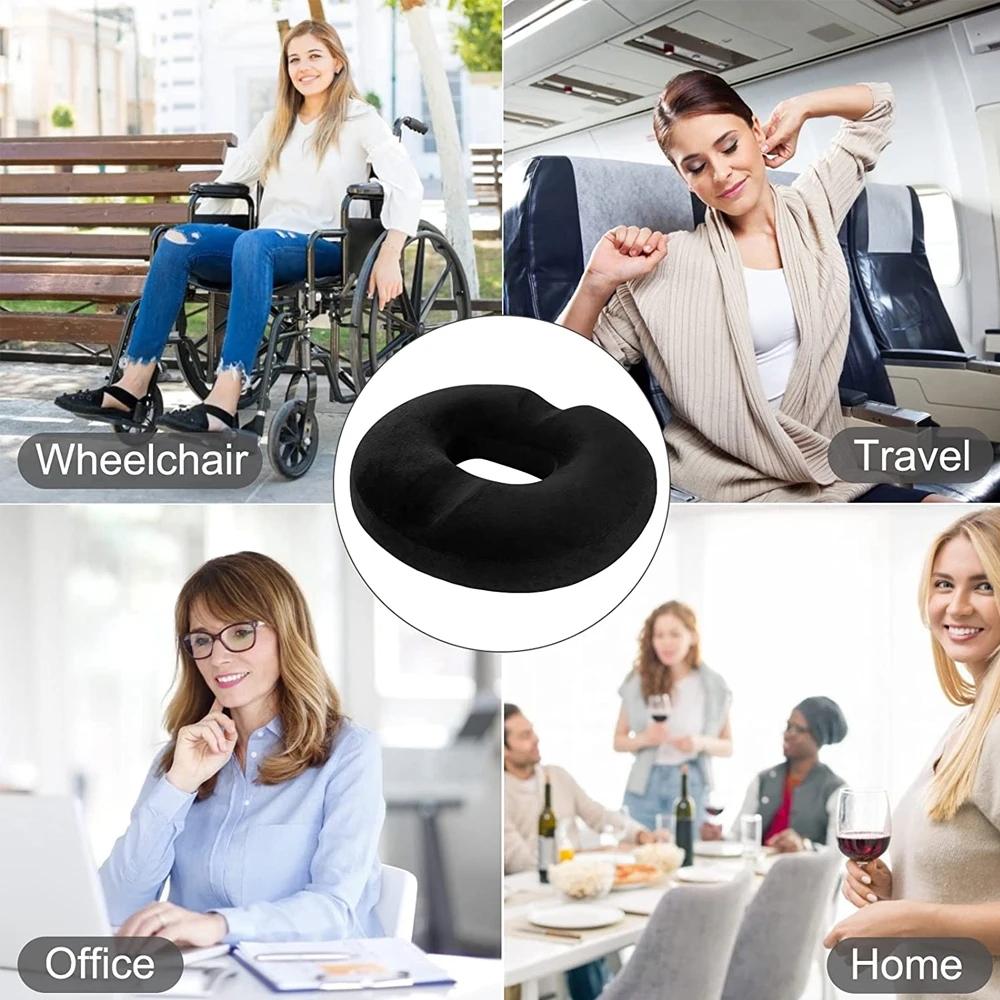 Donut Pillow for Tailbone Pain Relief, Donut Cushion for Pregnancy and After Surgery Sitting Relief, Seat Cushion for Desk Chair