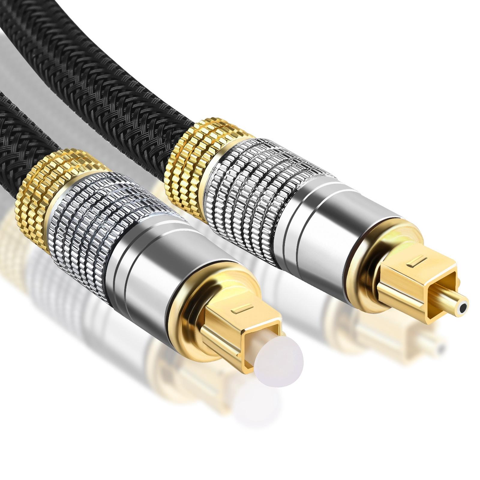 Digital Optical Audio Cable Male to Male SPDIF Wire for Soundbar Amplifiers Multimedia Entertainment Systems Game Consoles TV