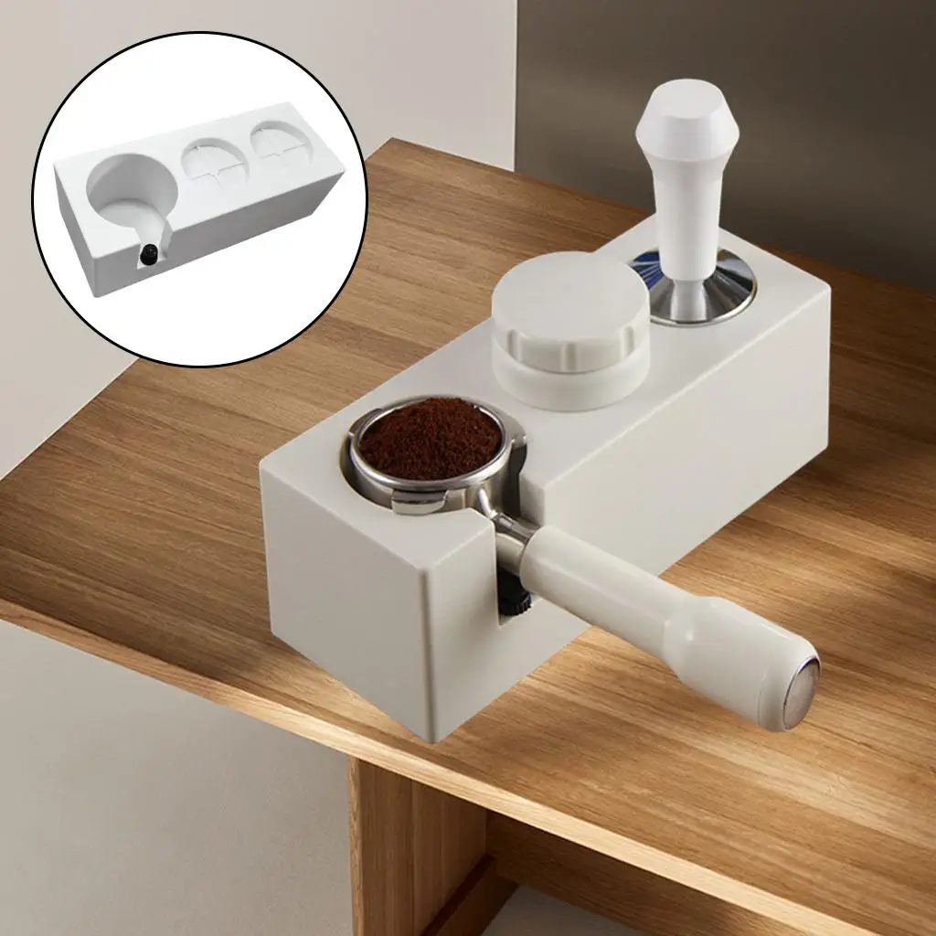 Anti-Slip Coffee Tamper Holder with Adjustment Nut  Coffee Making