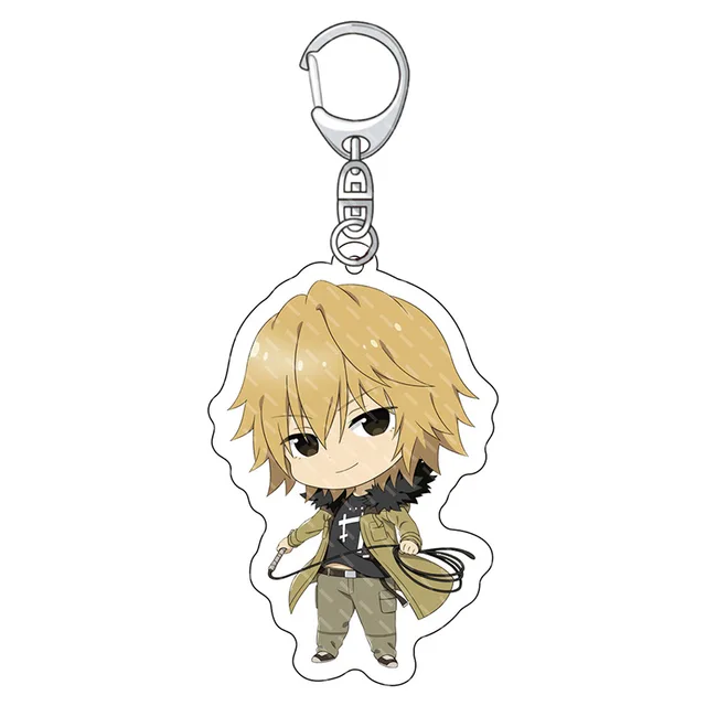 1 Pcs Cute Anime Katekyo Hitman Reborn Cosplay Keychains Sawada Tsunayoshi  Figures Acrylic Pendant Keyrings Bag Charm Gift Toys