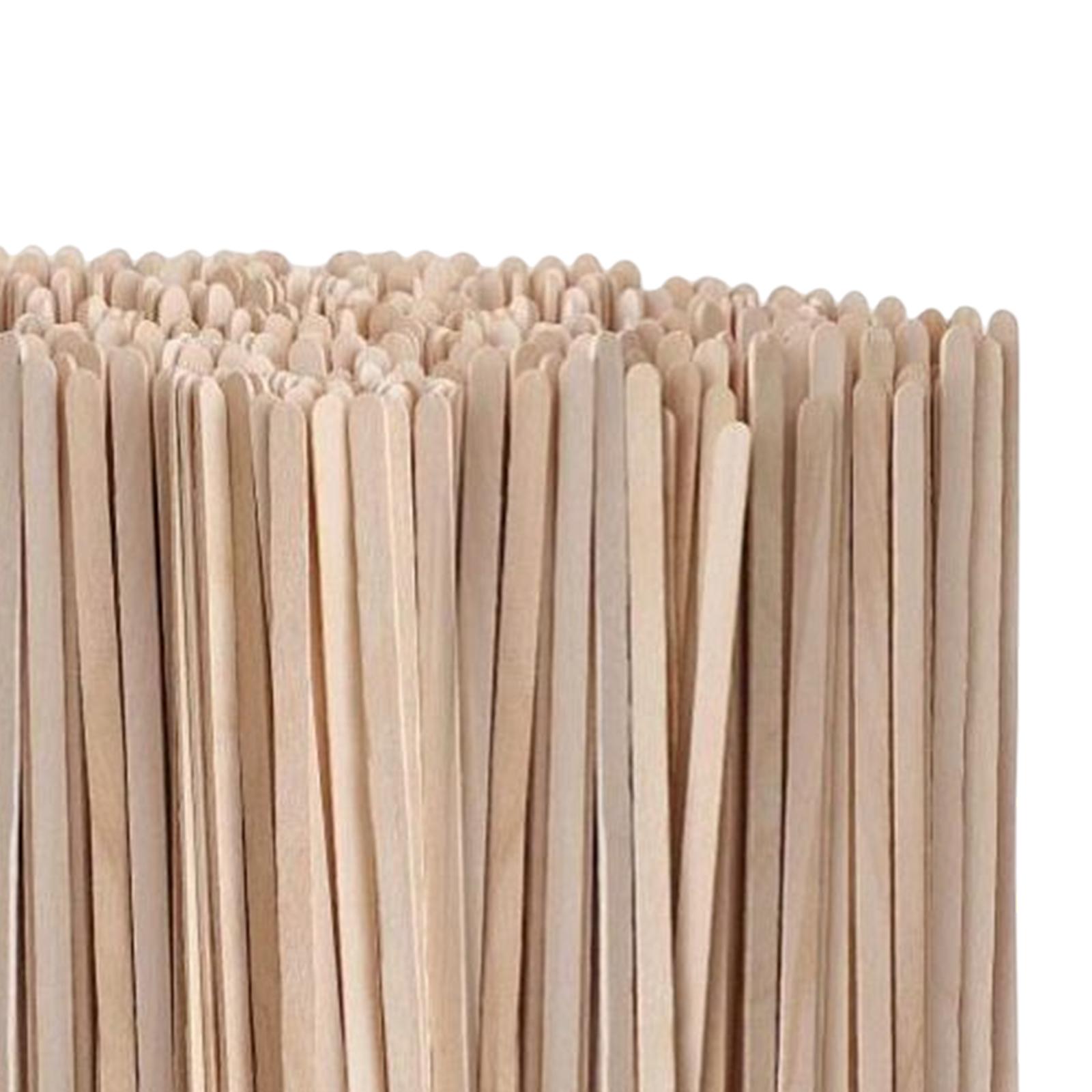 500Pcs Wood Stir Sticks Wooden Beverage Stirrers Drink Stirrers for Cocktail