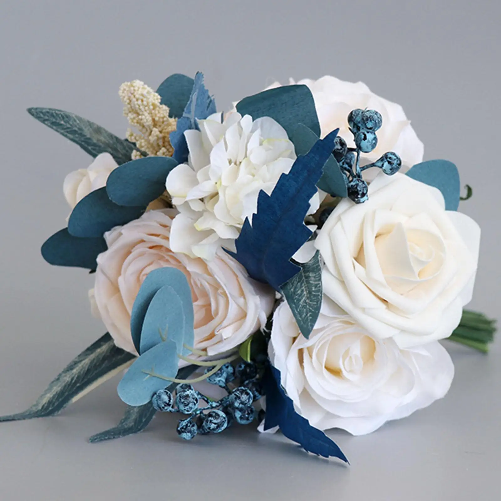 Fake Bridesmaid Bouquets vintage Holding Flowers Rustic Style Throw Bouquet for Wedding