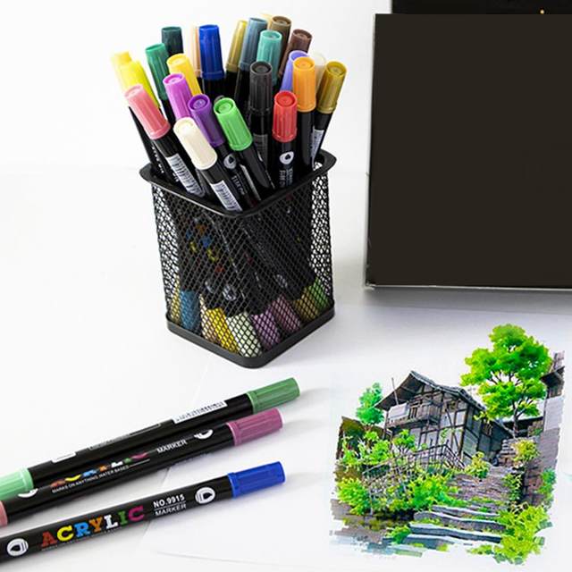 Double-Sided Water-based Brush Pen - 12 Color Set — Stationery Pal