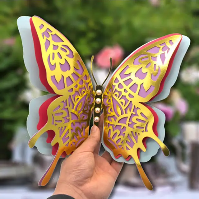 10Pcs Modern Butterfly Decoration Stickers Fake Butterflies for Crafts  Artificial Butterfly Wall Decor 3D Home Decor - AliExpress