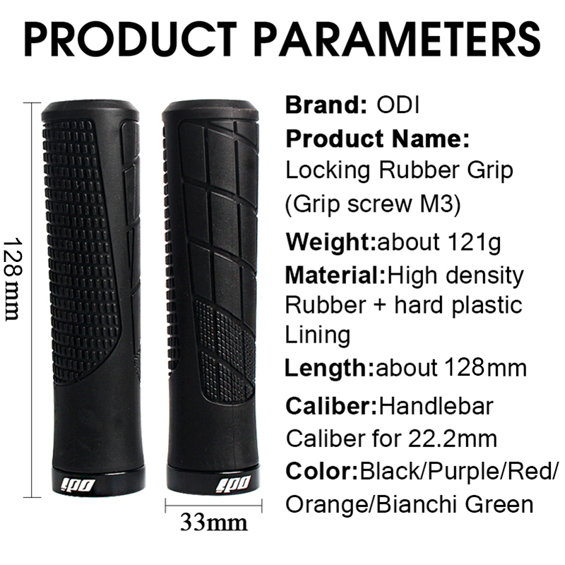 ODI Mountainbike-Lenkergriff, weiche Gummi-MTB-Griffe, rutschfest, bequem, abschließbar, Fahrradschutz, ultraleichte Fahrradteile – Detail 5