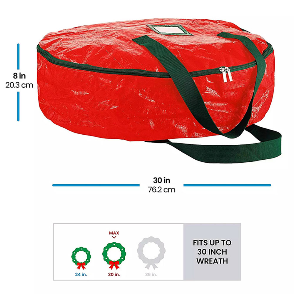 Weihnachts material festliche Aufbewahrung tasche Festival Girlande Aufbewahrung tasche mit großer Kapazität für den Außenbereich – Detail 4