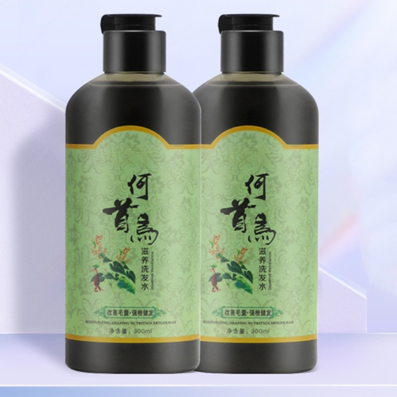 Description Picture 6 of itemHair Fast Growing Conditioner Shampoo 300g For Men Polygonum Multiflorum Black Hair-Dye Shampoo Gray Semi-Permanent Hair E0BD