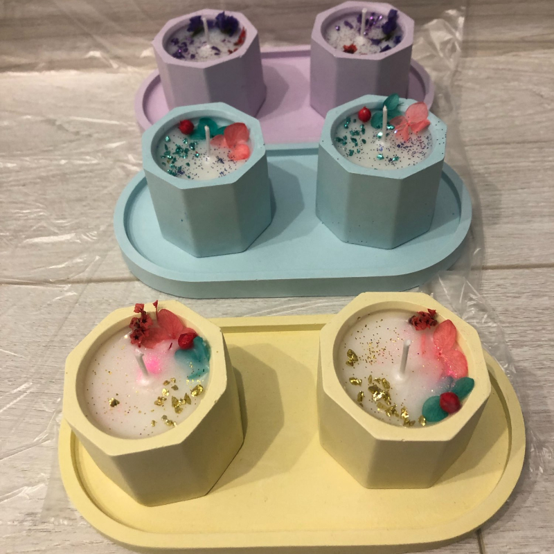 Description Picture 4 of itemDIY Flower Pot Concrete Mould Oval Tray Silicone Mold L/M/S/XL Storage Box Coaster Dish Gypsum Concrete Mold Craft HOME Decor