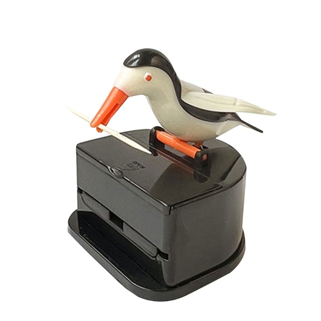 Toothpick Dispenser Automatic Bird Toothpick Box Bird Woodpecker Toothpick Toothpick Box Dispenser Table Toothpick Box Case Storage
