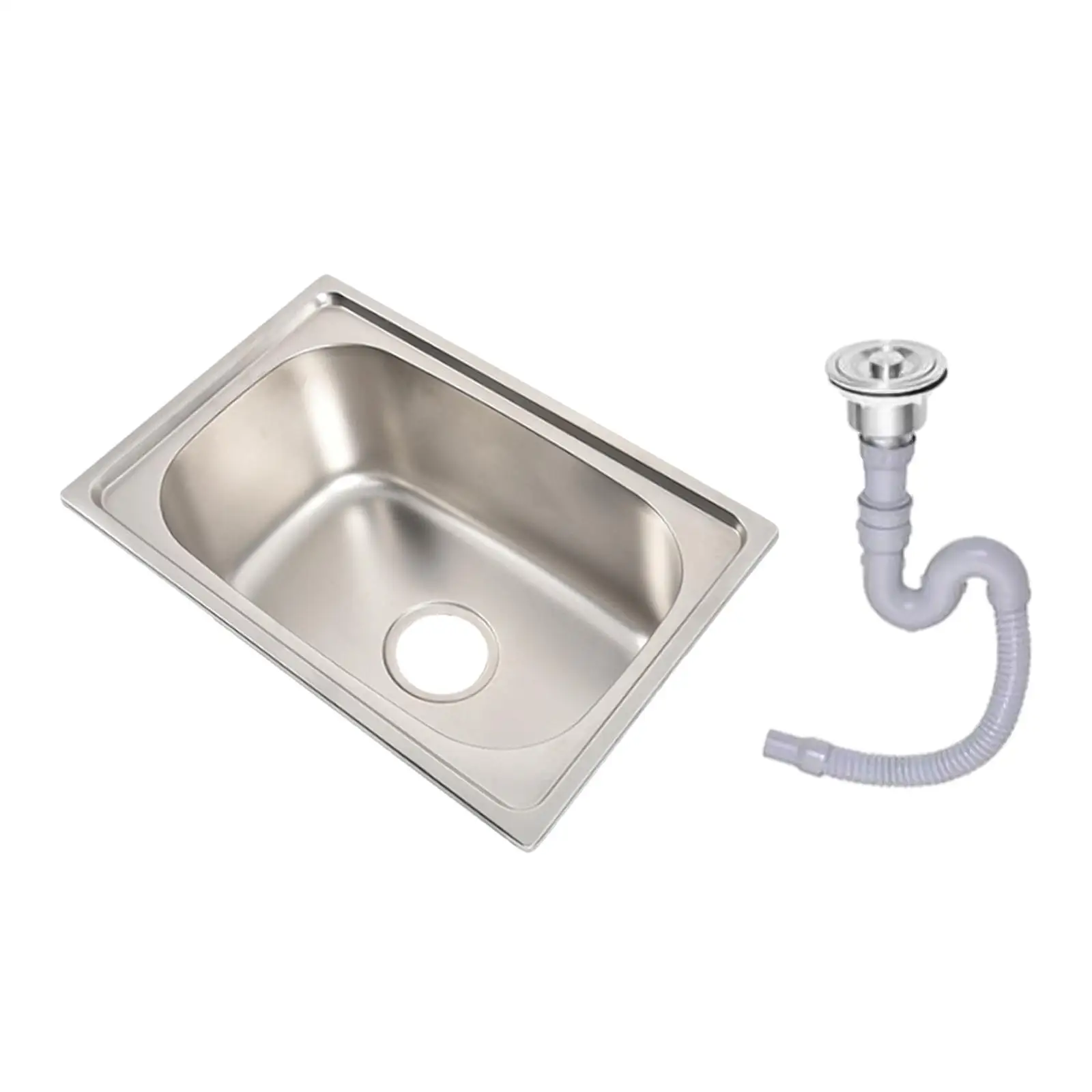 Stainless Steel Kitchen Sink Washing and Food Prep Easily Clean Durable Washing