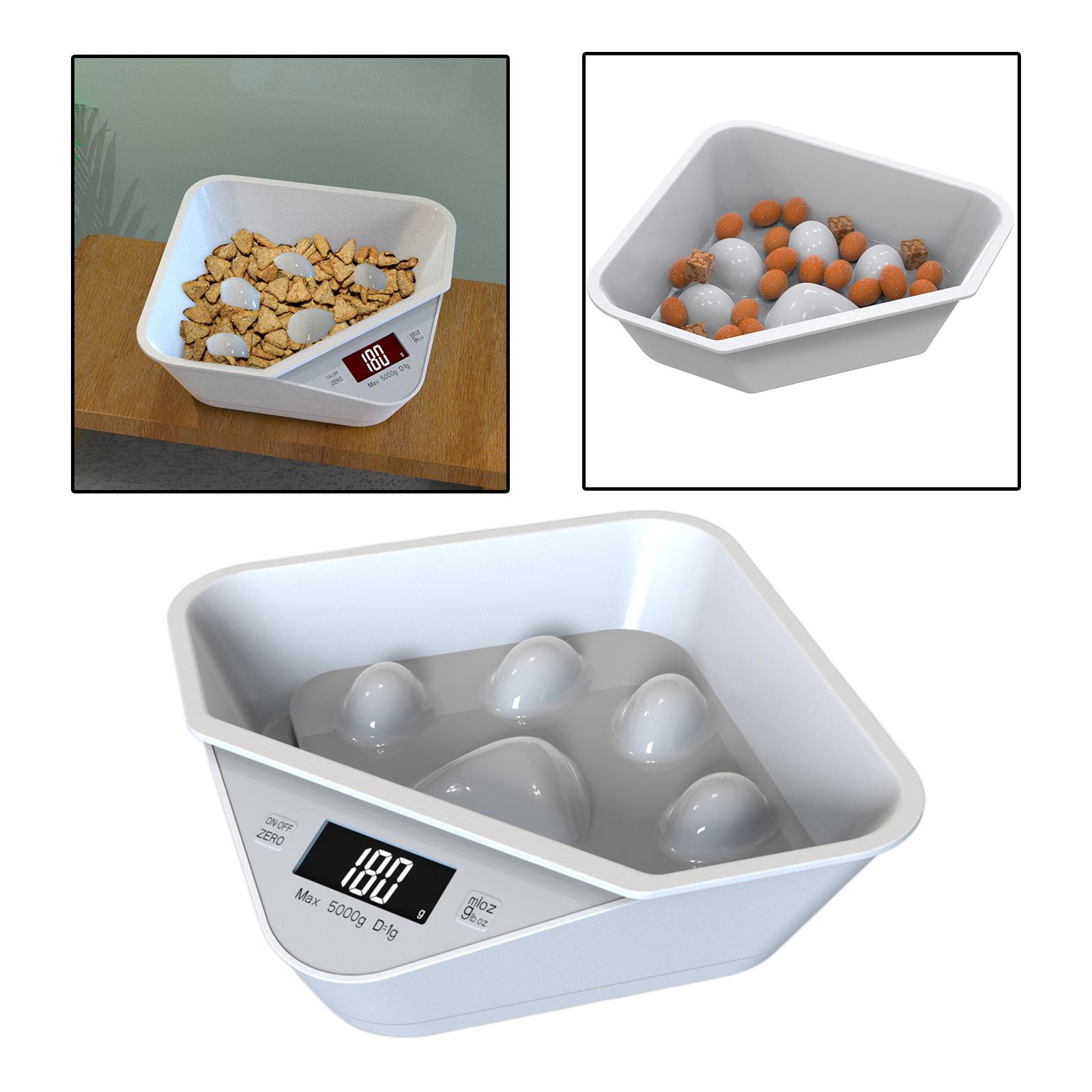 Weighing Digital Feeding Bowl Food Bowl Digital Scale Slow Feeder for Small Medium Dogs