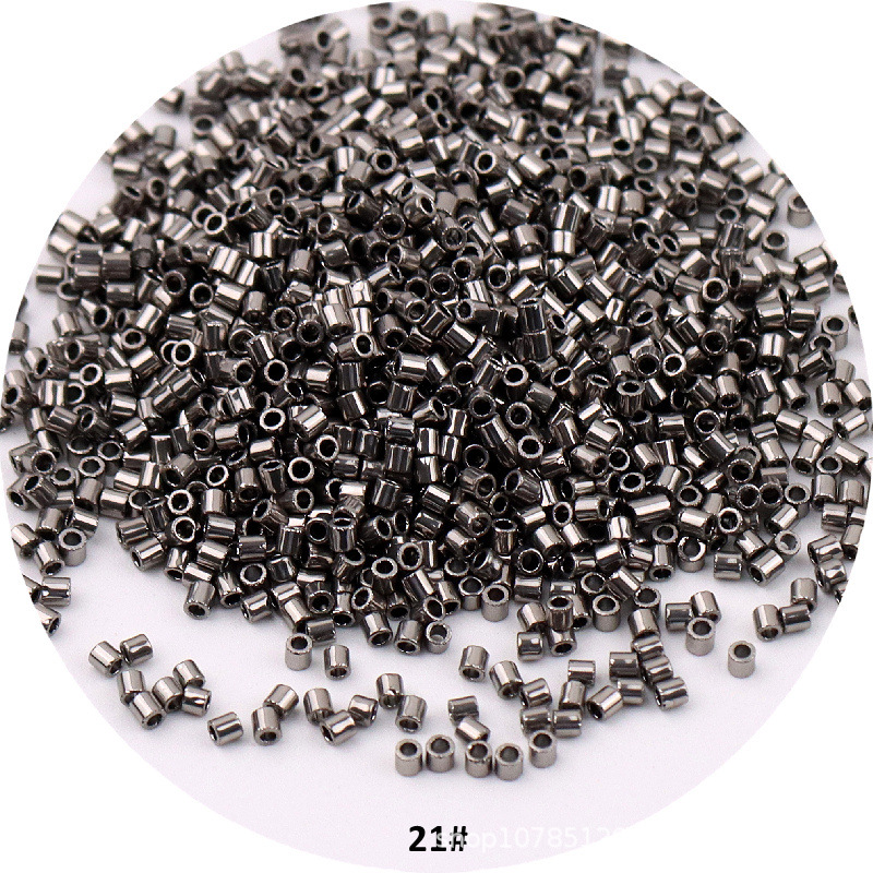 1000 Stück 1,6 mm metallische Glasperlen 11/0 lose Abstandsperlen für Handarbeiten, Schmuckherstellung, DIY-Charms, handgefertigtes Nähen – Detail 11