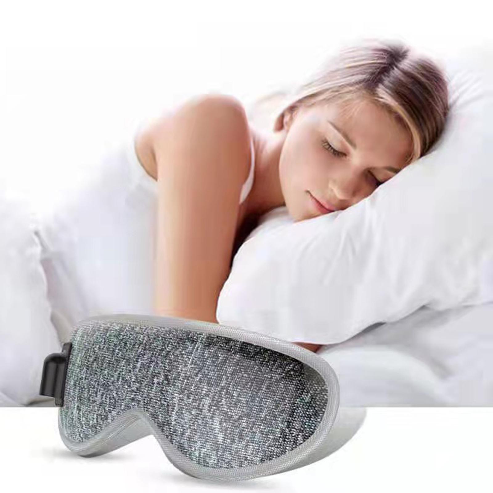 Vibration Eye Mask Massager Eye Shade Mask Corded Electric Eye Patch for Relax Eye Stress Dry Eye Sleeping Fatigue Relief Travel