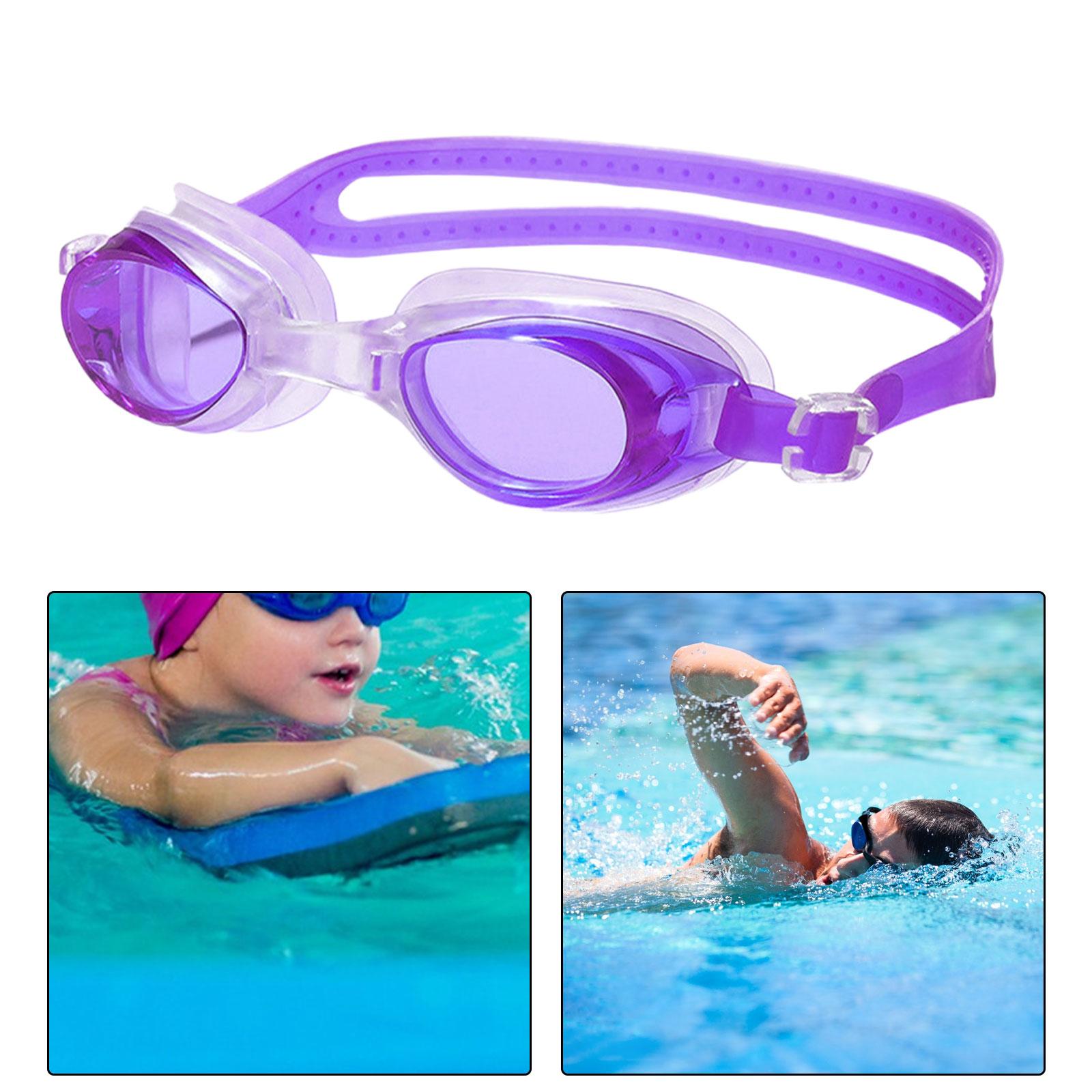 Swim Goggles with Portable Case Anti Fog Soft Silicone Nose Bridge Swimming Goggles Adjustable Swim Glasses for Adult Youth