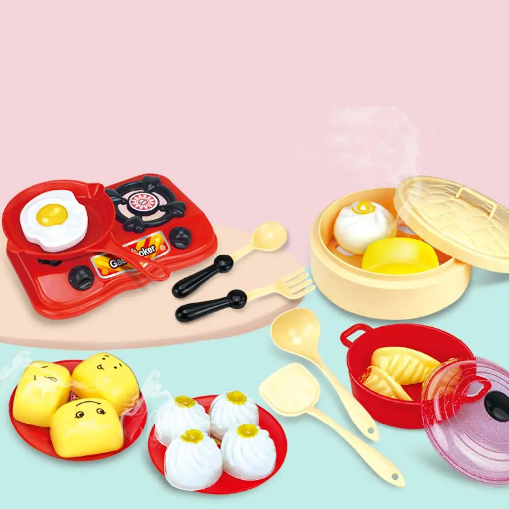 Breakfast Pretend food Set Educational Toys for Kids