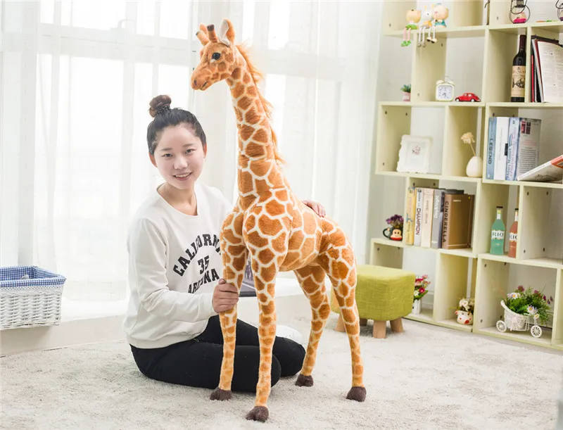 TOKOMOM™ 35-100CM Giant Real Life Giraffe Plush Toys High Quality Stuffed Animals Dolls