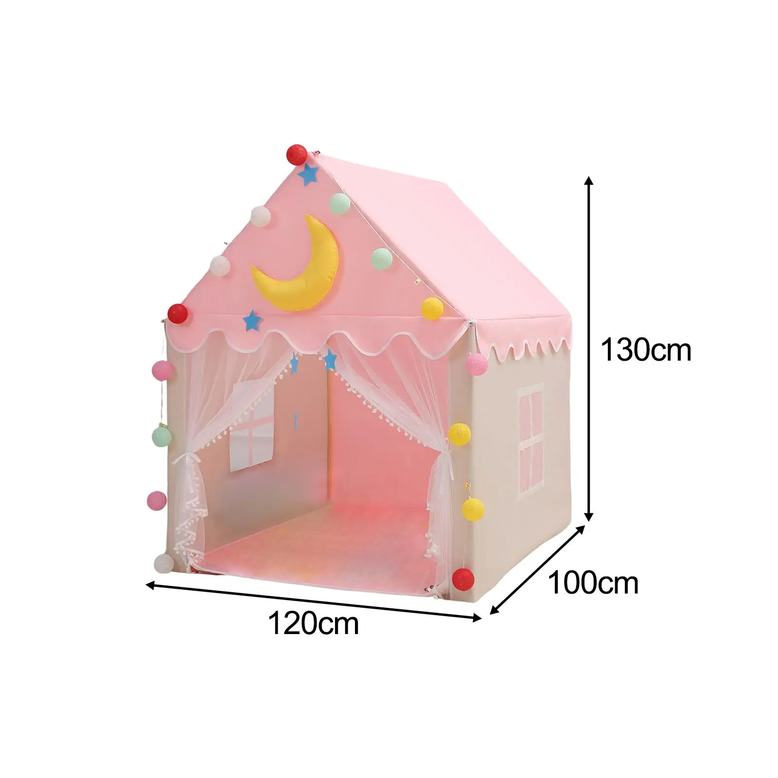 Playhouse Tent Toy Lightweight Playroom Reading Tent Foldable Indoor and Play Tent for Girls Toddlers Kids Children Boys