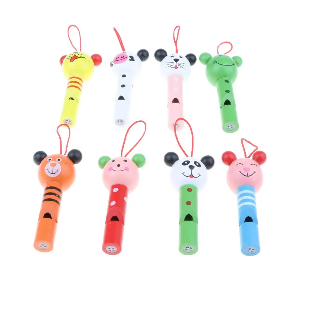 8 Pieces Musical Instrument Toy Trumpet Head Animal Educational 