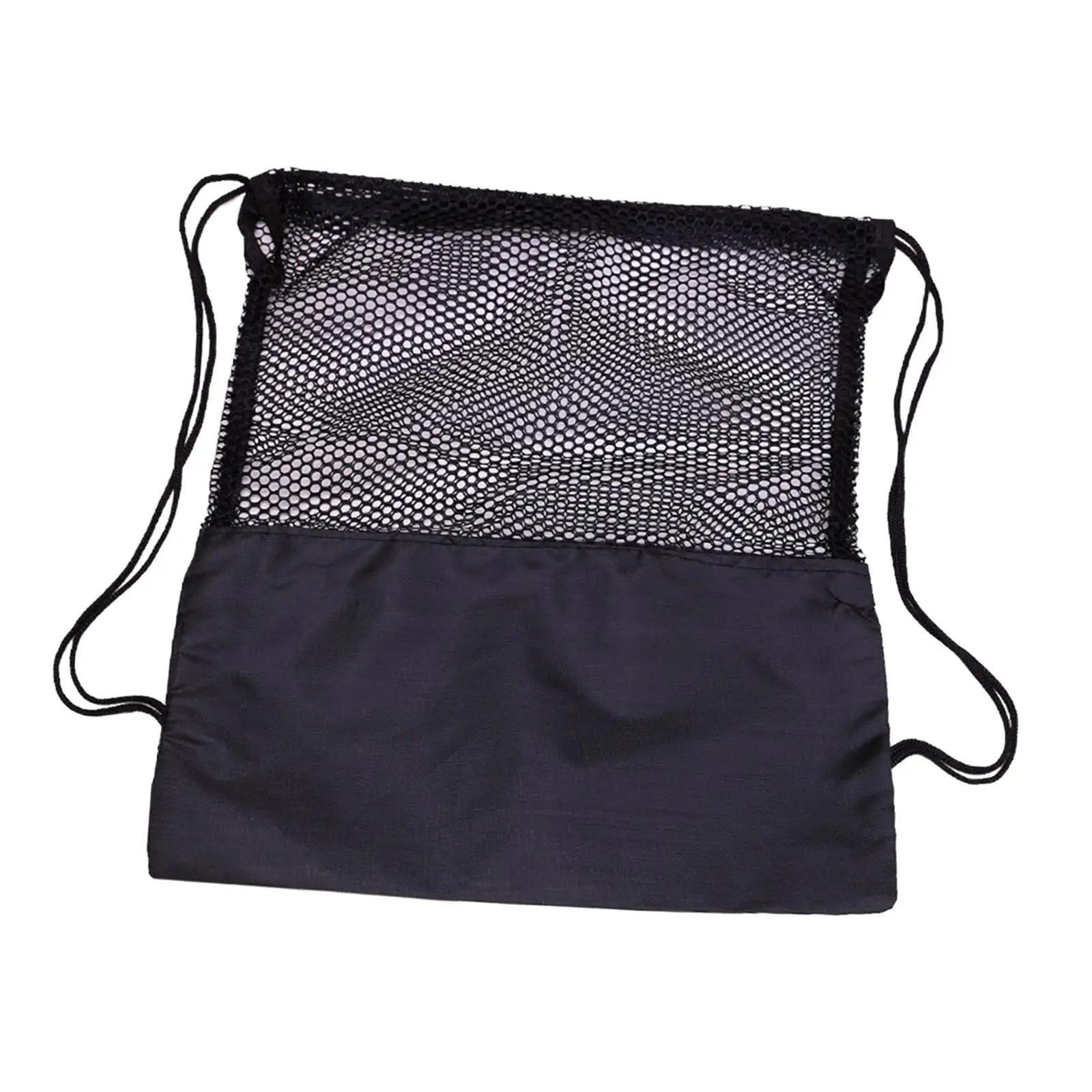 Basketball Mesh Bag Sackpack Ball Holder Drawstring Backpack Ball Storage Bag for Dance Volleyball Travel Football Marathons