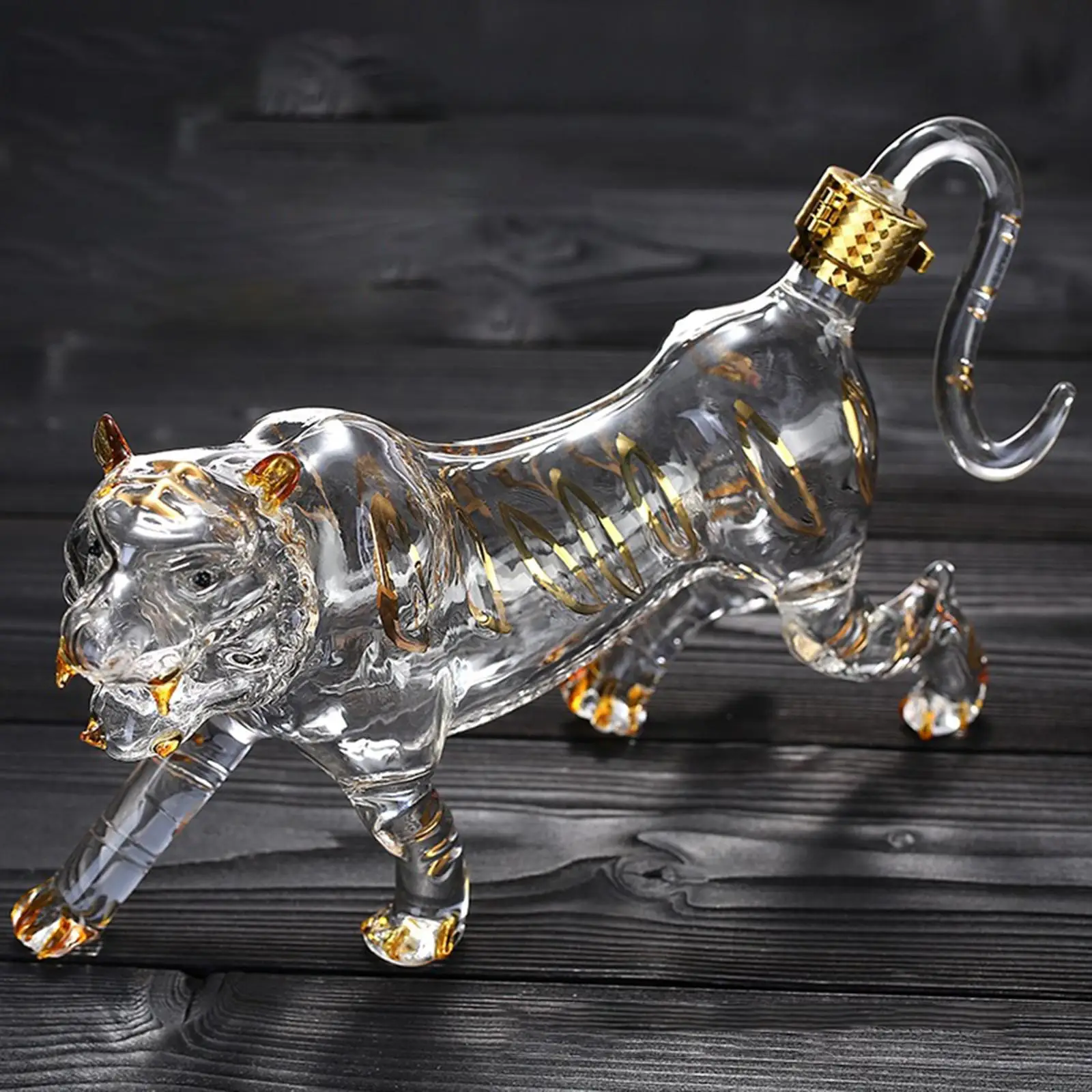 High Borosilicate Glass Animal Whisky Decanter 500ml Wine Dispenser for Liquor Vodka Bourbon Pourer Beer Juice Home