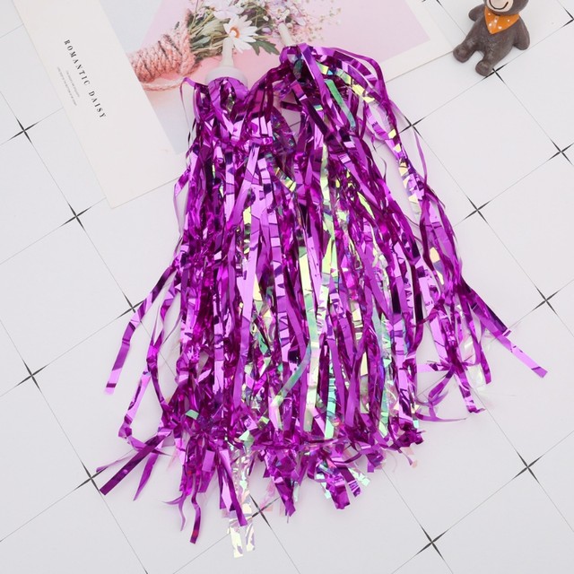 Pink Mint and Purple Bike Tassels Streamers Bingelci 