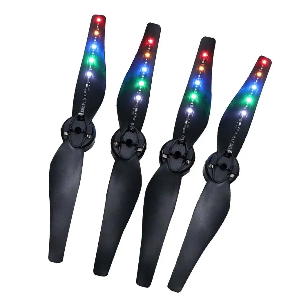 4pcs/set LED Light Flash Propellers 5332  for DJI  Air Spare Parts, Low Noise, 