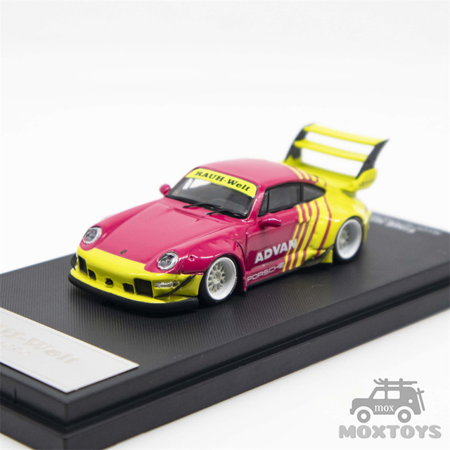 TIMEMICRO 1:64 RWB 993 ADVAN double wing Diecast Model Car