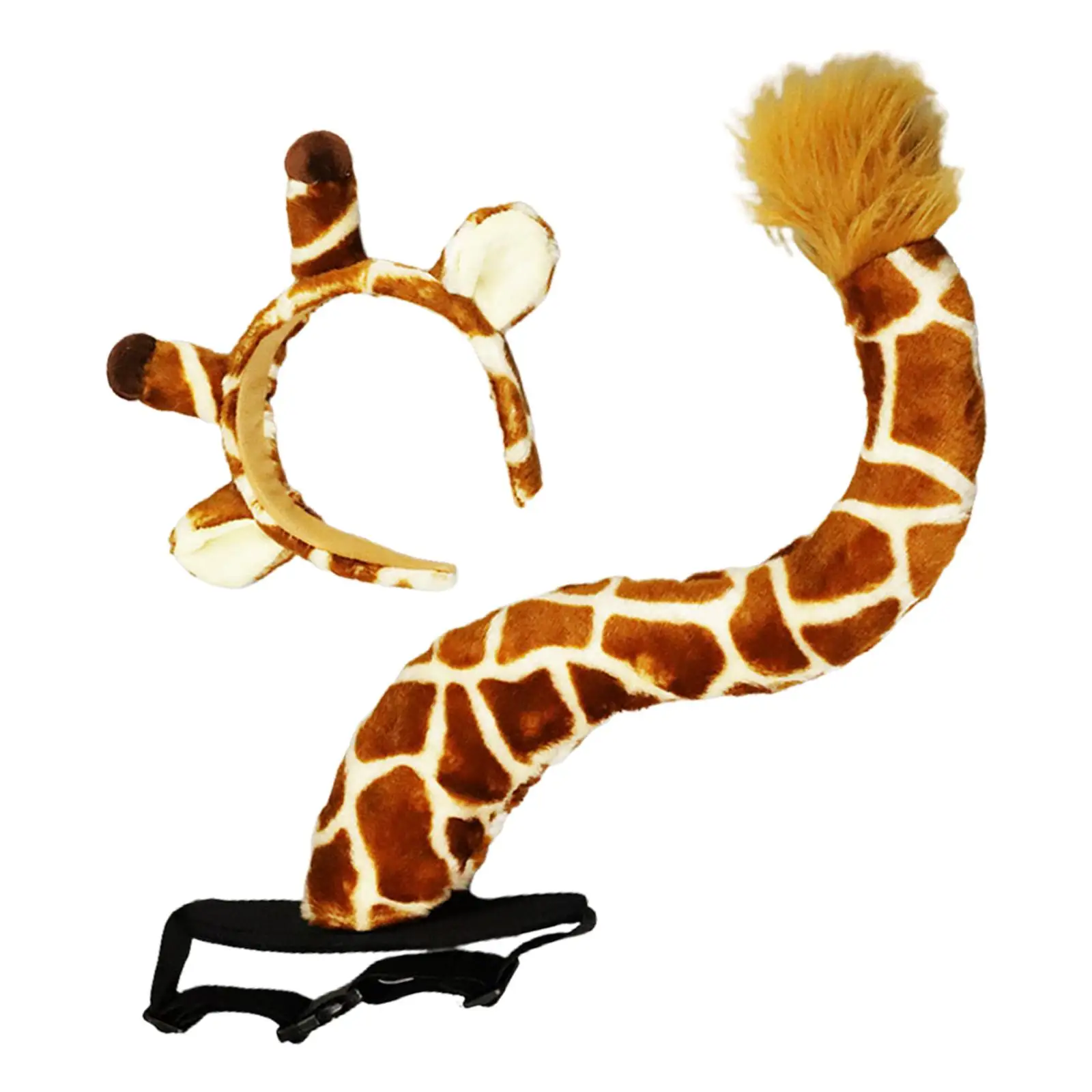 Cosplay Tail Set Costume Fancy Dress Decoration Animal Themed Parties Gift for Halloween Birthday Carnival Masquerade Role Play