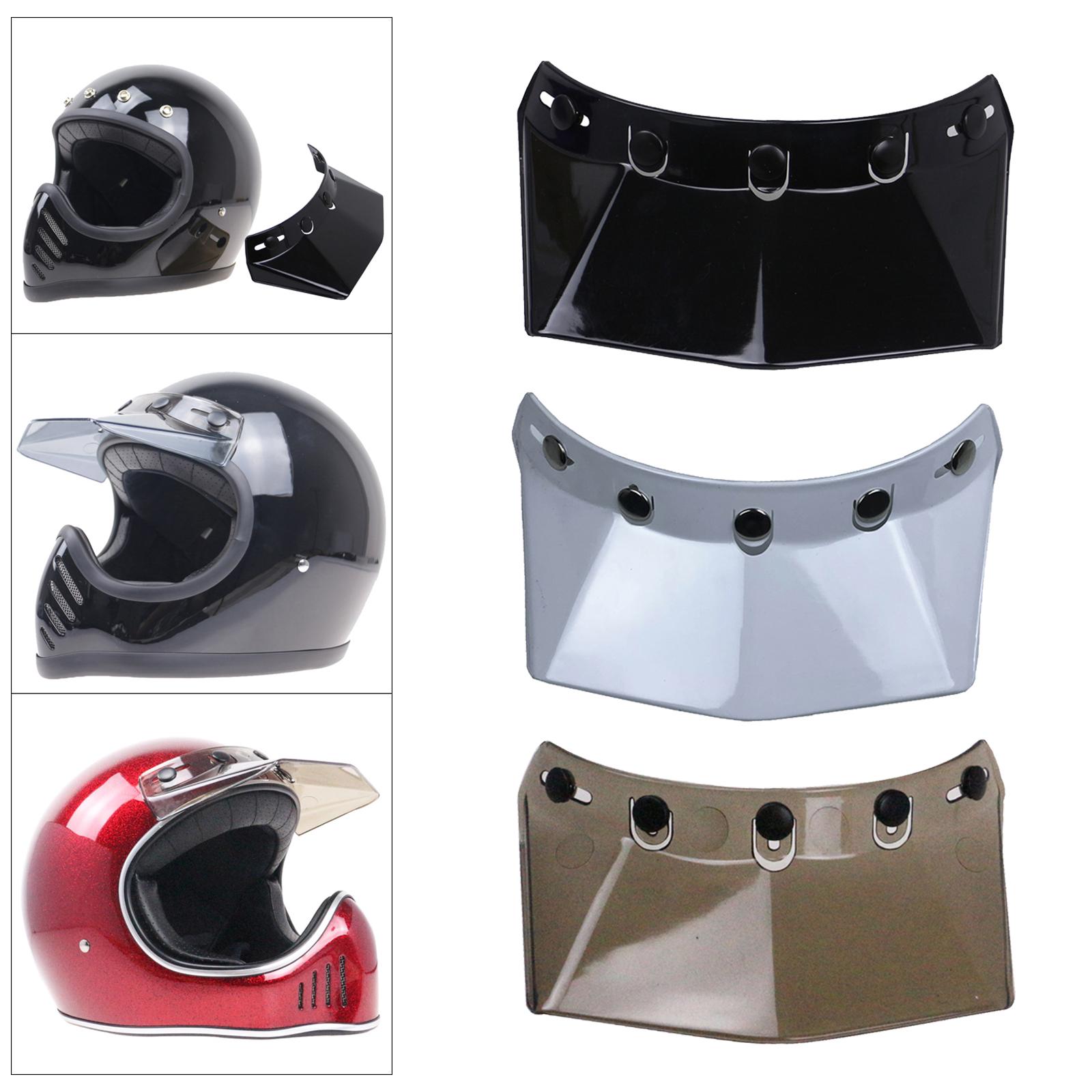 3-pack Snap Visor Peak Replace for Motorcycle  Decoration