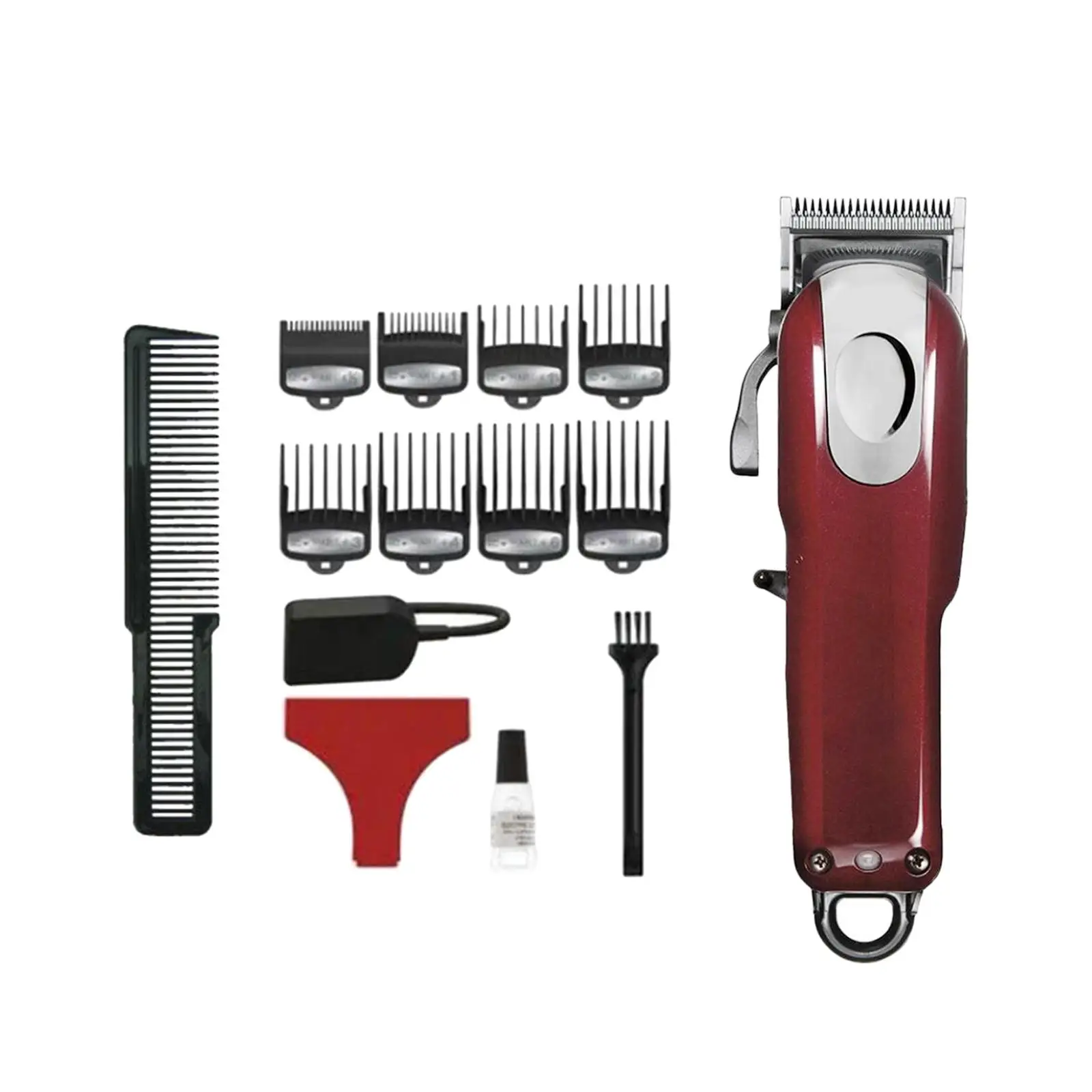 Hair Clipper Kit 8148 Machine UK Power Adapter for Personal Use Versatile with Styling Comb with Oil Bottle T Blade Sturdy