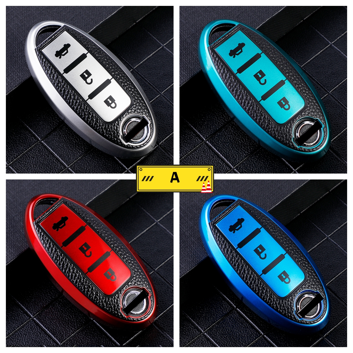 TPU Leder Auto Schlüssel Fall Abdeckung für Nissan Leaf Micra Qashqai J11 J10 X Trail T32 Versa Note Patrol Schlüssel Fob Abdeckung Zubehör – Detail 2