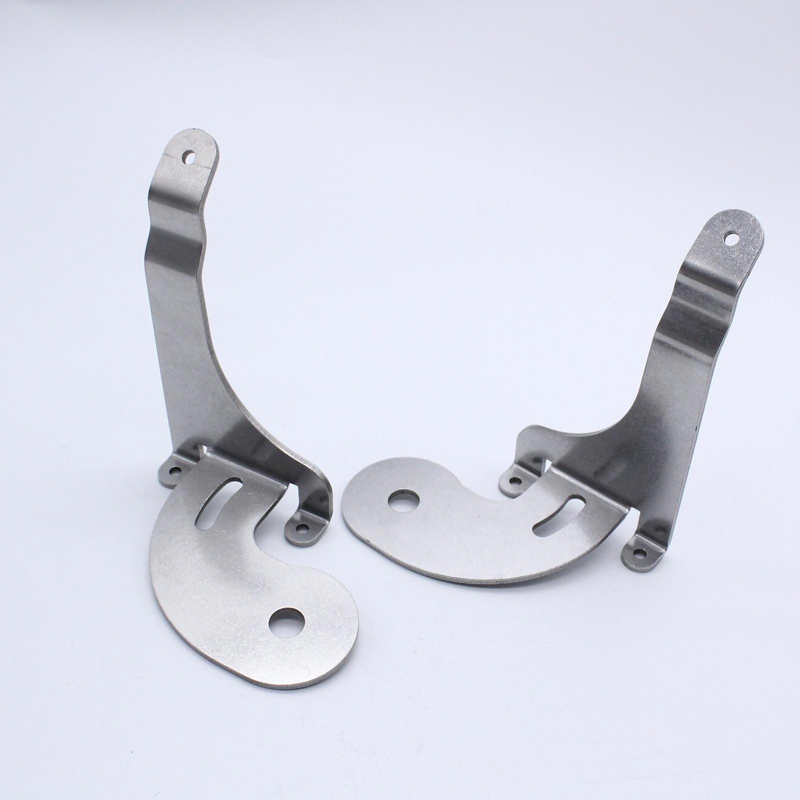 2 Pieces Spotlight Brackets Accessories Auto Chrome Metal Fog Light Spotlamp Fit for  Mini One Cooper S 2001-2006