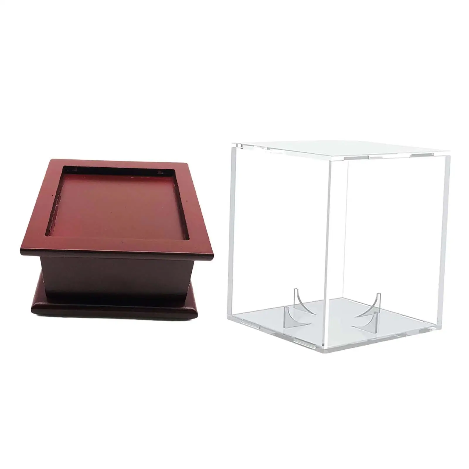 Acrylic Storage Box, Display Box, Dustproof Protection clear Display, Display Box, for Collectibles Official Size Ball