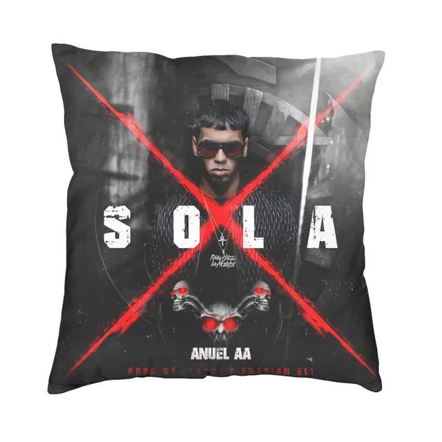  Almohada Anuel decorativa Aa Incluida Manta Real Hasta La  Muerte Hilado Poliéster Cuadrado Almohadas Funda Inserto Regalo Para  Navidad Día de la Madre Día del Padre Cumpleaños : Hogar y Cocina