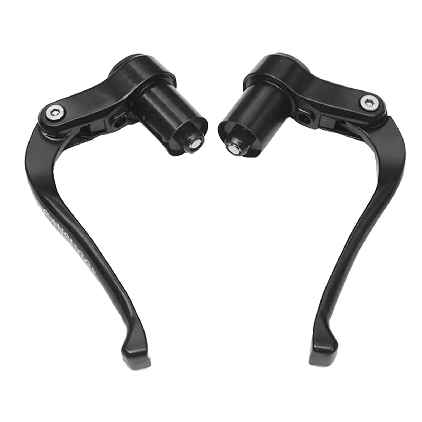 2 Pieces Bicycle Brake Levers Bar End TT Fixed Gear Handlebar Brakes Accessory