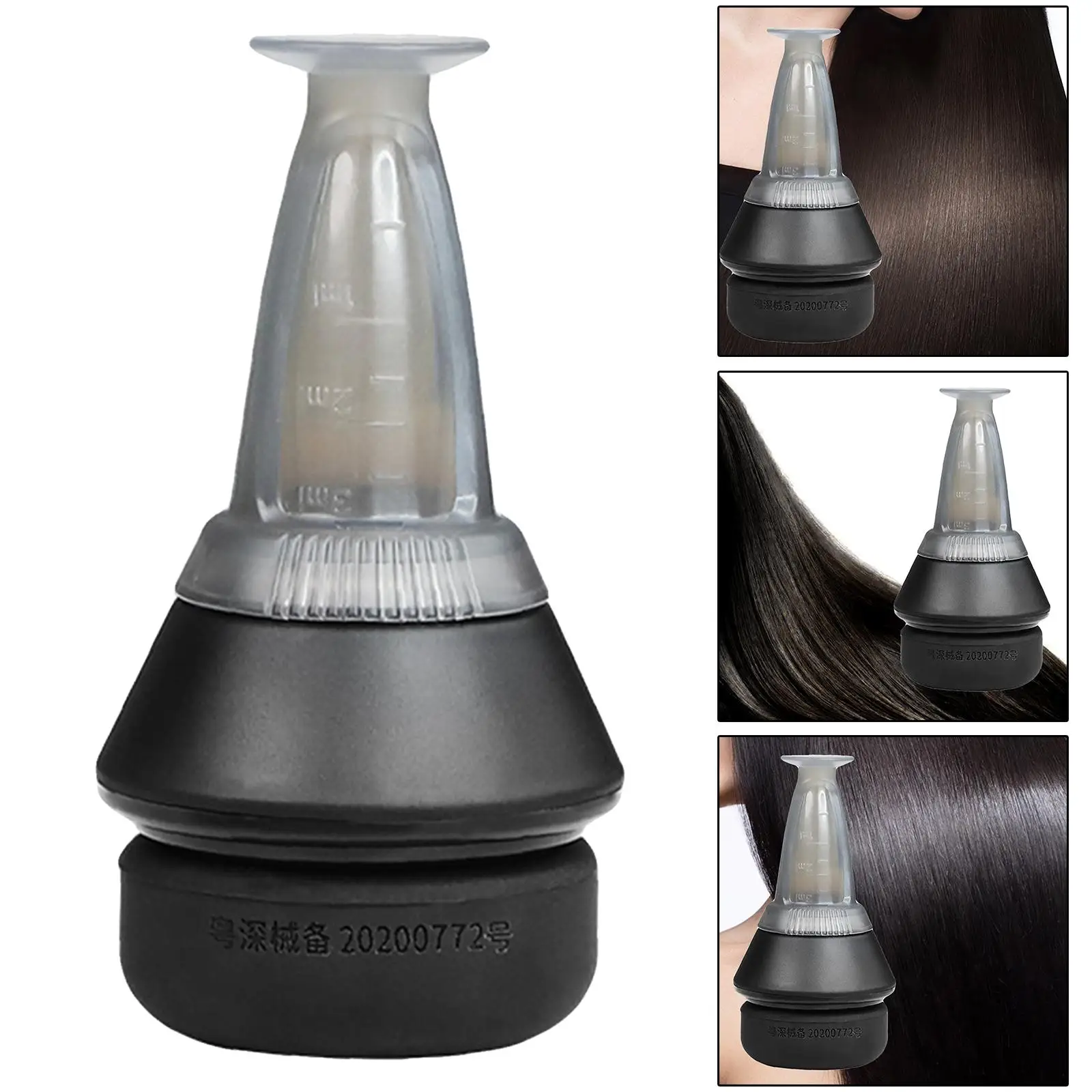 Portable Scalp Applicator Comb 3ml Liquid Tank Visible Scale Hair  Comb Hair Brush for   Treatment Men Women 