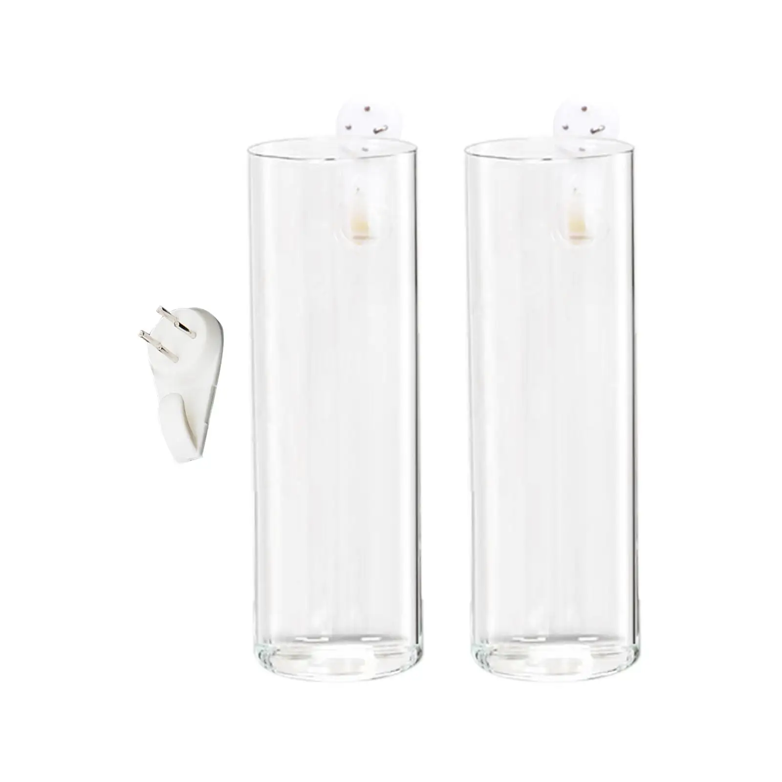 2Pcs Glass Propagation Stations Glass Planters Cylinder Shape Test Tube Vase
