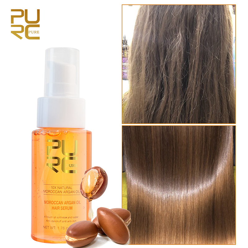 Best of PURC Morocco Argan Oil Hair Serum Smoothing Soften Repair Frizz Damaged Hair Anti-Dandruff Scalp Treatment Products Hair Care Reviews & Tips